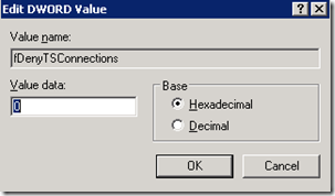 Edit DWORD Value 