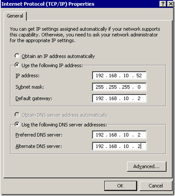 Internet Protocol properties