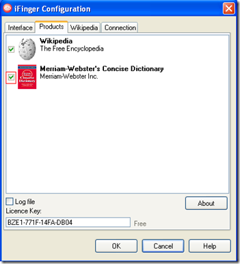 ifinger configuration