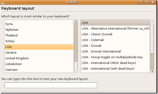 Ubuntu Keyboard layout