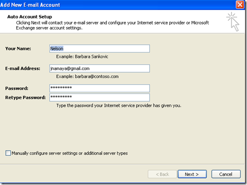 Auto Account Setup