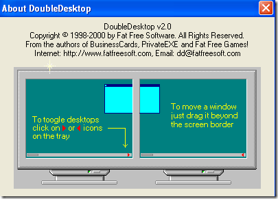 double desktop size
