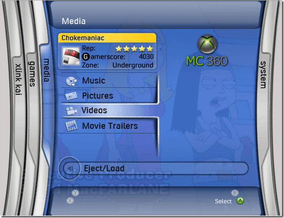 xbox interface