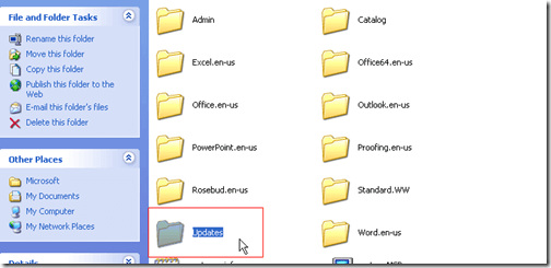 update folders