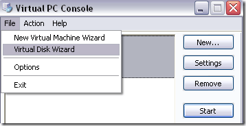 virtual disk wizard