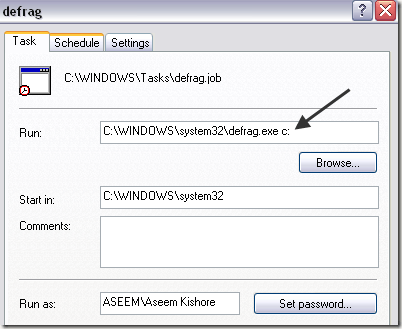 defrag c drive