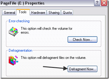 schedule defrag