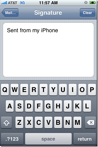 email signature iphone