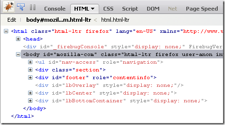 firebug firefox addon