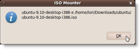 ISO Mounter dialog box
