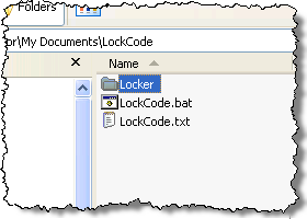 Locker folder created