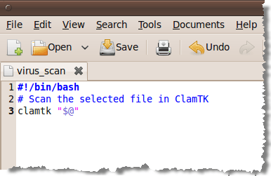 Creating a bash script
