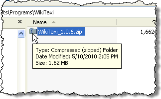 WikiTaxi zip file
