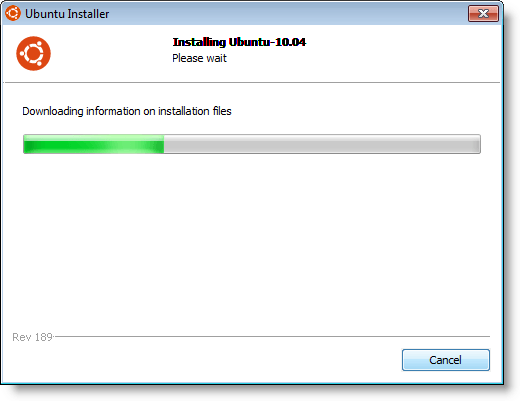 Downloading the information on installation files