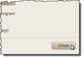 Closing the Properties dialog box