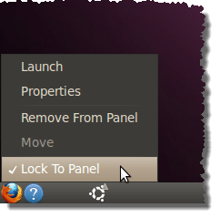 Unlocking items on the panel