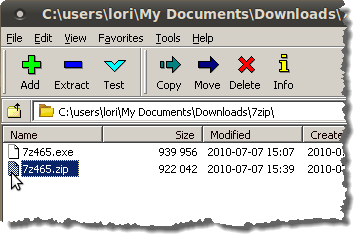Zip file created