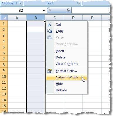 Cbt Bazar Use The Keyboard To Change Row Height And Column Width In Excel 07