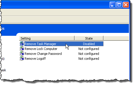 Remove Task Manager disabled