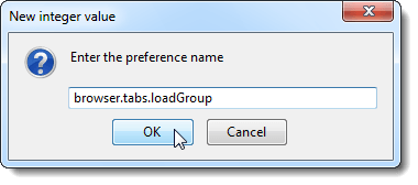 Editing the preference name