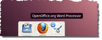 OpenOffice.org Writer added to AWN dock