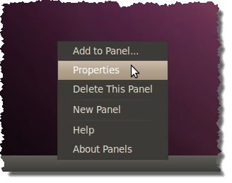 Getting the properties of the panel