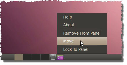 Moving an item on a panel