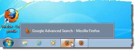 Multiple Firefox icons on Taskbar