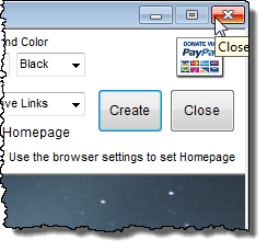 Closing Homepage Maker