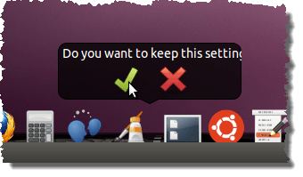 Do you want to keep these settings?