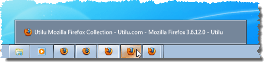 Multiple versions of Firefox on the Taskbar