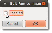 Edit Run command 0 dialog box