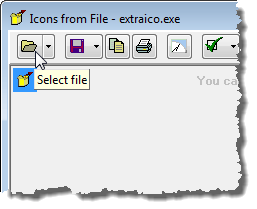 Clicking Select file button