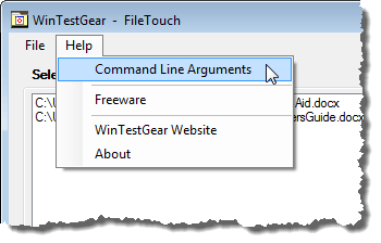 Selecting Command Line Arguments
