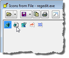 Small icons displayed
