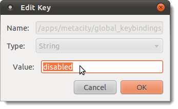 Edit Key dialog box for run_command_1 - Value disabled