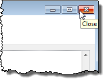 Closing Add-ons dialog box