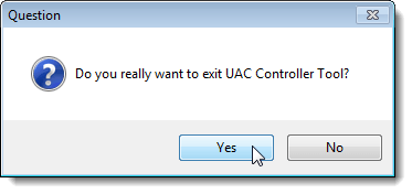 Dialog box making sure you really want to exit