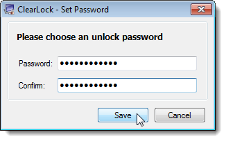 Setting the password