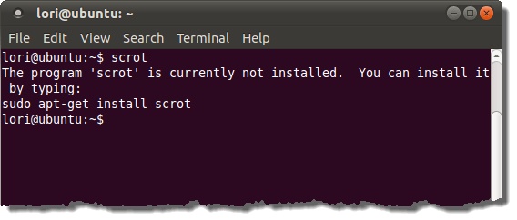 Checking to see if scrot is installed