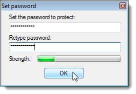 Setting the password