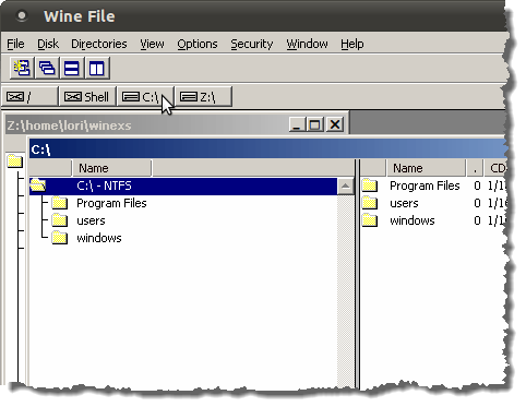 Wine File Manager