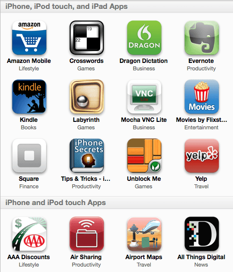 iphone apps itunes