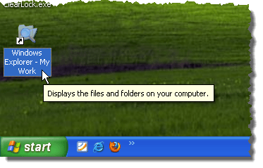 Renamed Explorer shortcut on desktop