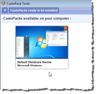 CustoPacks available on your computer