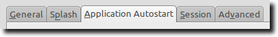 Application Autostart Tab