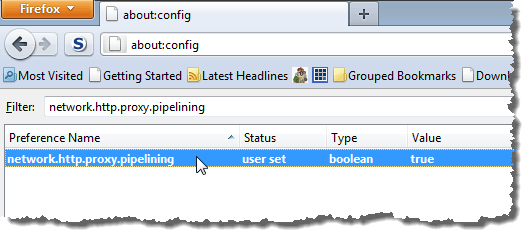 Changing network.http.proxy.pipelining preference to true