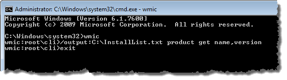 Entering exit on root\cli prompt