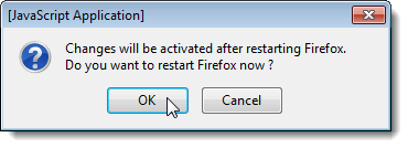 Restarting Firefox