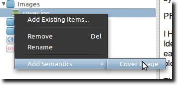 Add Cover Image Semantics